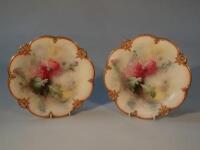 A pair of Royal Worcester cabinet plates