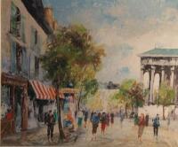 Cordet (Contemporary French School). Paris street scene