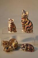 Four Royal Crown Derby paperweights