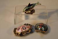 Three Royal Crown Derby paperweights