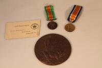 Military Interest. A WWI death plaque