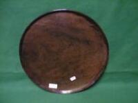 A Georgian circular mahogany butler's tray