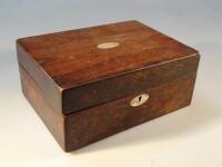 A 19thC rosewood work box