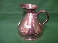 A 19thC copper one quart measure