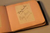 An early 20thC autograph album