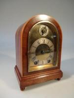 A 19thC mahogany small mantel clock