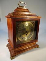 A 20thC mahogany cased bracket clock