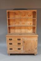 A 19thC Lincolnshire pine dresser