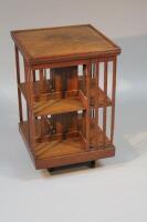 An early 20thC revolving bookcase