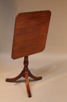 A 19thC mahogany folding occasional table