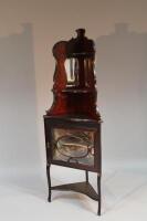 A late Victorian corner display cabinet