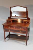 An Edwardian mahogany dressing table