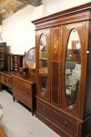 An Edwardian Sheraton Revival four piece bedroom suite