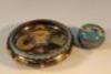 A Chinese 20thC cloisonne bowl and a small circular trinket pot