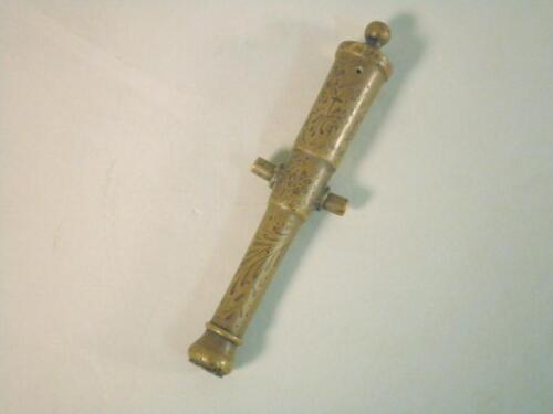 A 19thC miniature bronze cannon