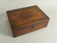 A 19thC mahogany writing box