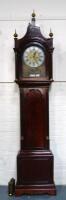 A 19th Century flamed mahogany longcase clock