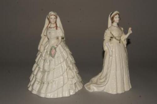 Two Coalport Figures depicting Princess Alexandra