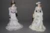 Two Coalport figures of ladies depicting Emma Hamilton