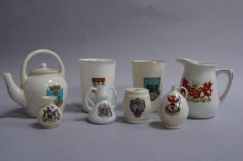 A quantity of crested china.