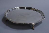 A George V silver waiter