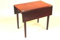 A George III flamed mahogany Pembroke table