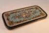 A Victorian beadwork oblong tray