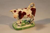 A Staffordshire pottery cow creamer