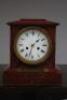 A 19thC Sienna marble mantel clock