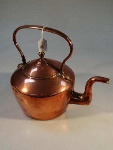 A copper kettle.