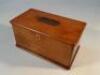 A Victorian mahogany stationery box