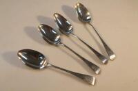 Three Victorian silver Old English tablespoons