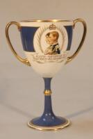 A Mintons commemorative loving cup for the coronation of George VI