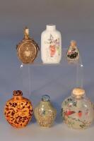 Six Chinese snuff bottles