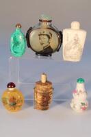 Six Chinese snuff bottles