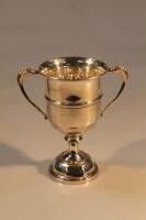 A George V silver two-handled trophy cup