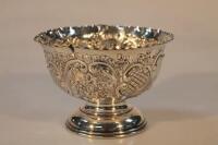 An Edward VII silver pedestal dish