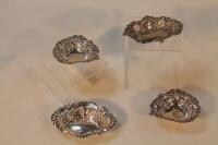 An Edward VII silver oval pin dish