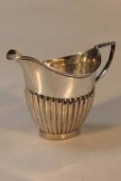 A late Victorian silver cream jug