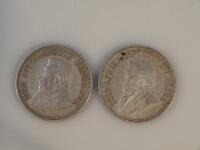 Two South African two and a half shillings.