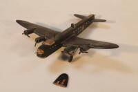 A mid 20thC child's wooden model of a Wellington Bomber