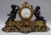 A 19thC French ormolu and bronze mantel clock