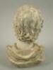 A glazed pottery bust of a young lady by Molly Mitchell Smith - 2