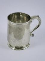 A George I silver tankard bearing inscription 'Gift of Lady Brownlow'