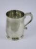 A George I silver tankard bearing inscription 'Gift of Lady Brownlow'