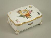 A Herend porcelain box and cover