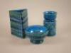 Three items of Botissi Italian Art pottery