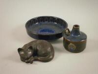 Three items of studio ceramics