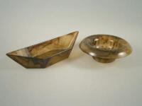 Two items of Davidson type glass