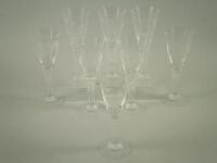 A set of eight limited edition Dartington lead crystal goblets